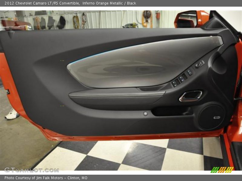 Inferno Orange Metallic / Black 2012 Chevrolet Camaro LT/RS Convertible
