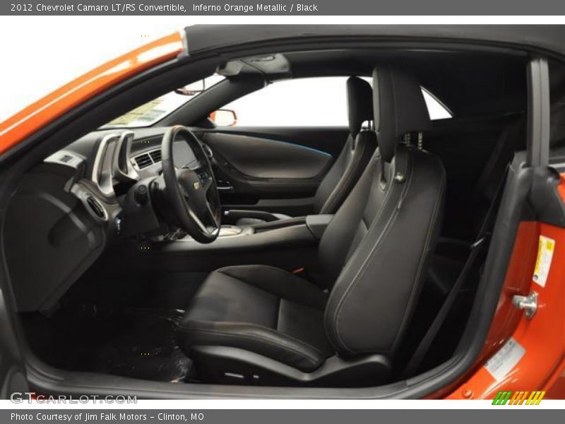  2012 Camaro LT/RS Convertible Black Interior
