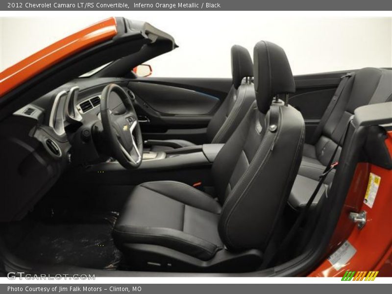 Inferno Orange Metallic / Black 2012 Chevrolet Camaro LT/RS Convertible
