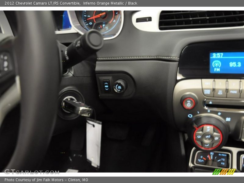Inferno Orange Metallic / Black 2012 Chevrolet Camaro LT/RS Convertible
