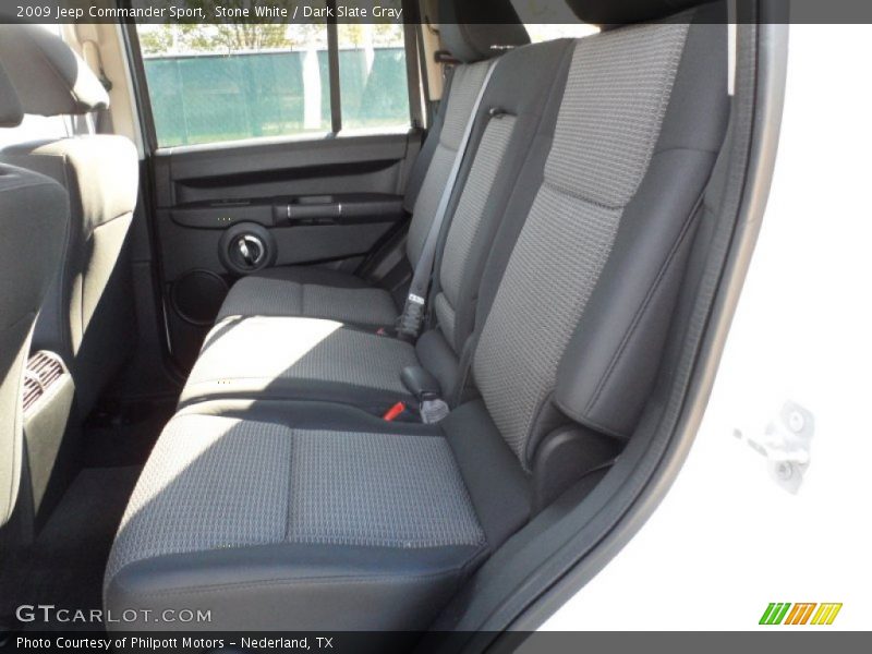 Stone White / Dark Slate Gray 2009 Jeep Commander Sport