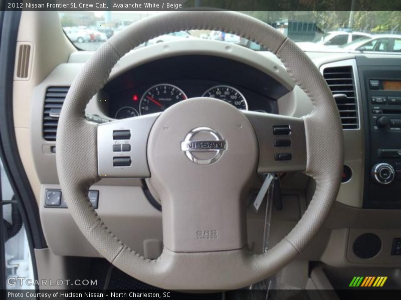 Avalanche White / Beige 2012 Nissan Frontier SL Crew Cab