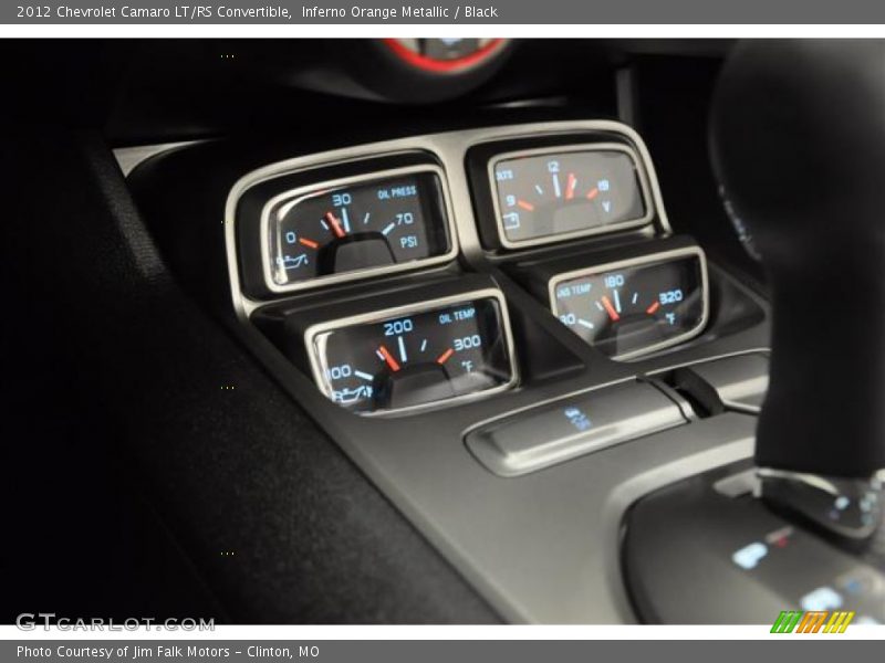 Inferno Orange Metallic / Black 2012 Chevrolet Camaro LT/RS Convertible