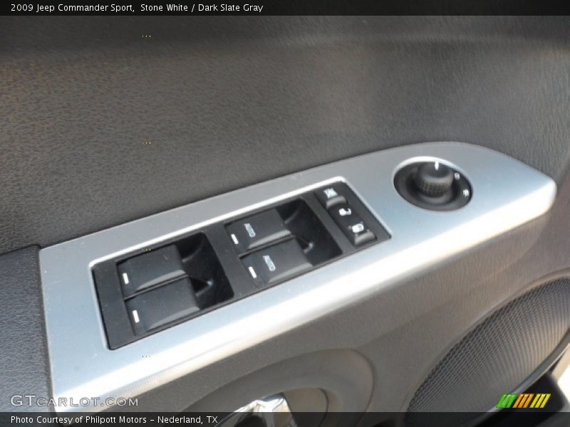 Stone White / Dark Slate Gray 2009 Jeep Commander Sport