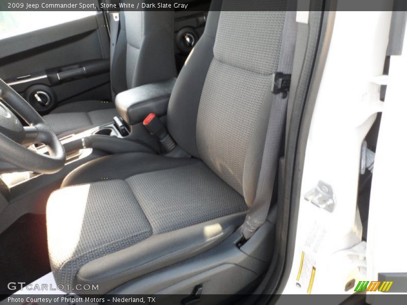 Stone White / Dark Slate Gray 2009 Jeep Commander Sport