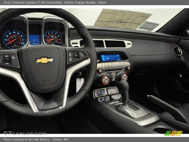 Inferno Orange Metallic / Black 2012 Chevrolet Camaro LT/RS Convertible