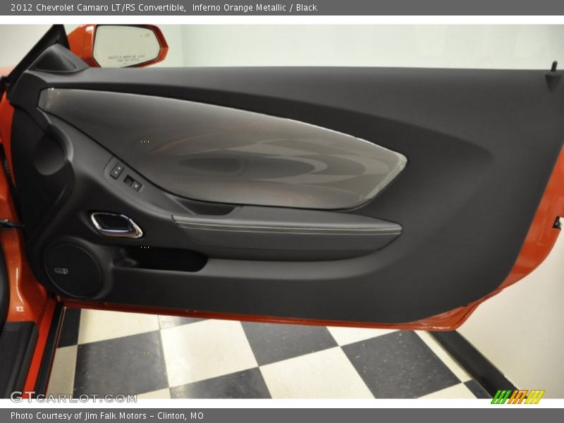 Inferno Orange Metallic / Black 2012 Chevrolet Camaro LT/RS Convertible