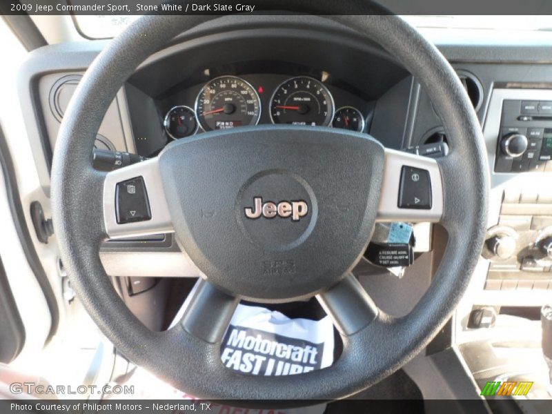 Stone White / Dark Slate Gray 2009 Jeep Commander Sport