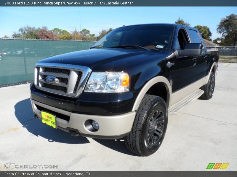 Black / Tan/Castaño Leather 2008 Ford F150 King Ranch SuperCrew 4x4