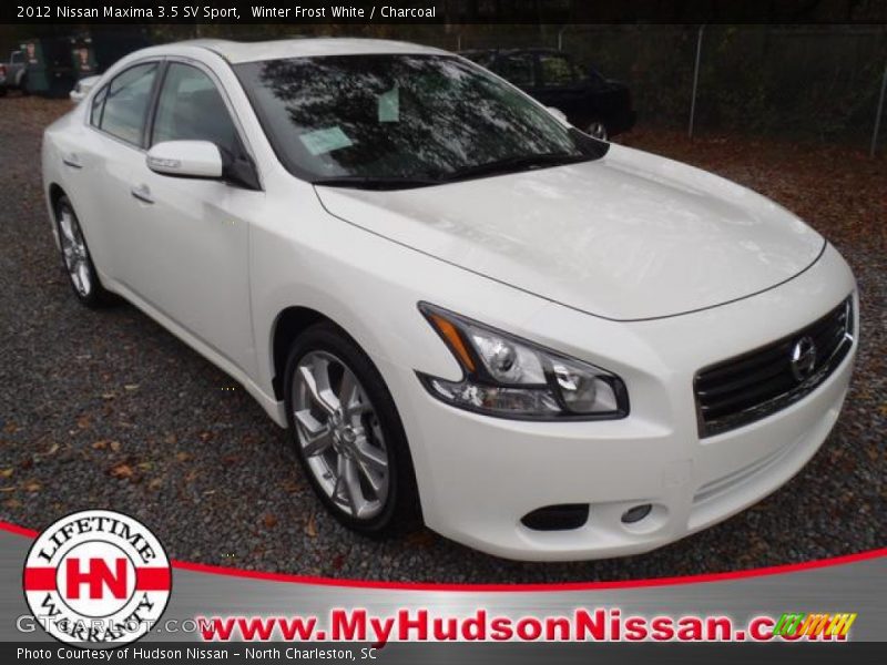Winter Frost White / Charcoal 2012 Nissan Maxima 3.5 SV Sport