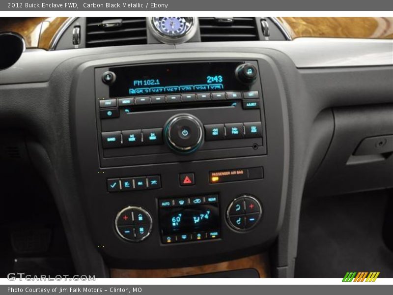 Carbon Black Metallic / Ebony 2012 Buick Enclave FWD