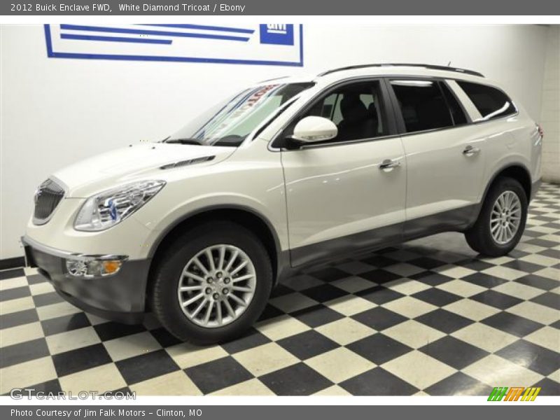 White Diamond Tricoat / Ebony 2012 Buick Enclave FWD