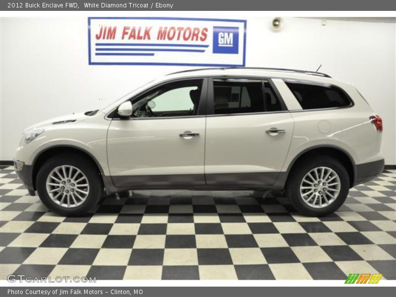 White Diamond Tricoat / Ebony 2012 Buick Enclave FWD