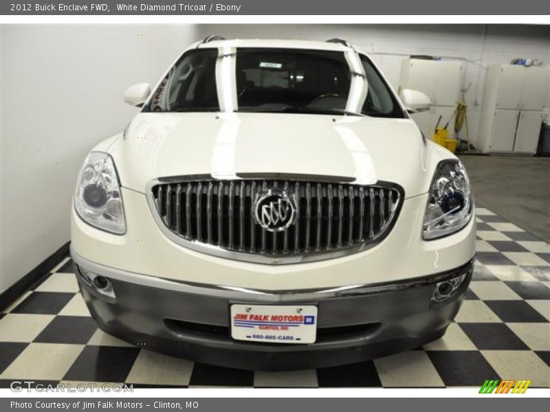White Diamond Tricoat / Ebony 2012 Buick Enclave FWD