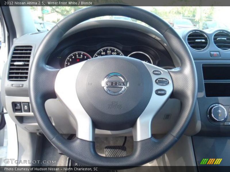 Winter Frost White / Blonde 2012 Nissan Altima 2.5