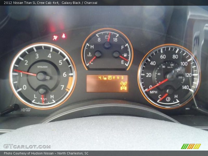 Galaxy Black / Charcoal 2012 Nissan Titan SL Crew Cab 4x4
