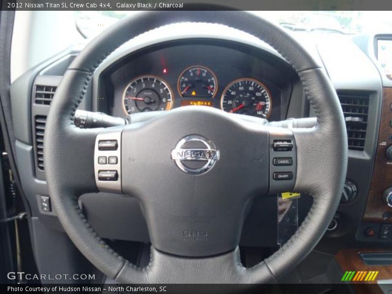 Galaxy Black / Charcoal 2012 Nissan Titan SL Crew Cab 4x4