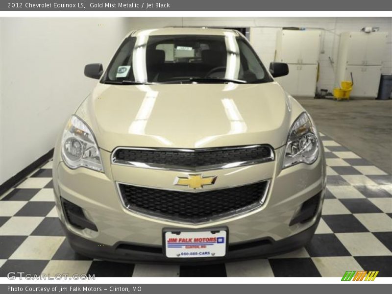 Gold Mist Metallic / Jet Black 2012 Chevrolet Equinox LS