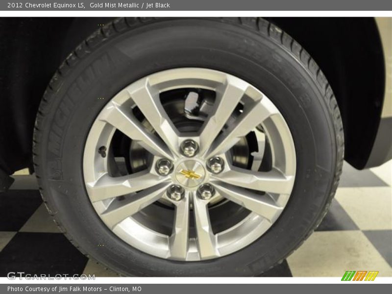 Gold Mist Metallic / Jet Black 2012 Chevrolet Equinox LS