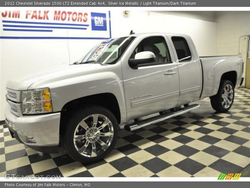 Silver Ice Metallic / Light Titanium/Dark Titanium 2012 Chevrolet Silverado 1500 LTZ Extended Cab 4x4