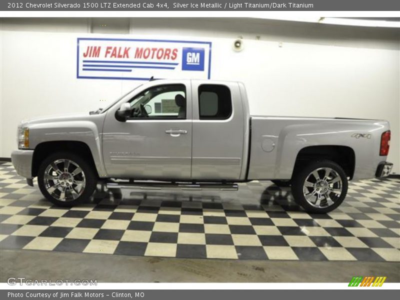 Silver Ice Metallic / Light Titanium/Dark Titanium 2012 Chevrolet Silverado 1500 LTZ Extended Cab 4x4