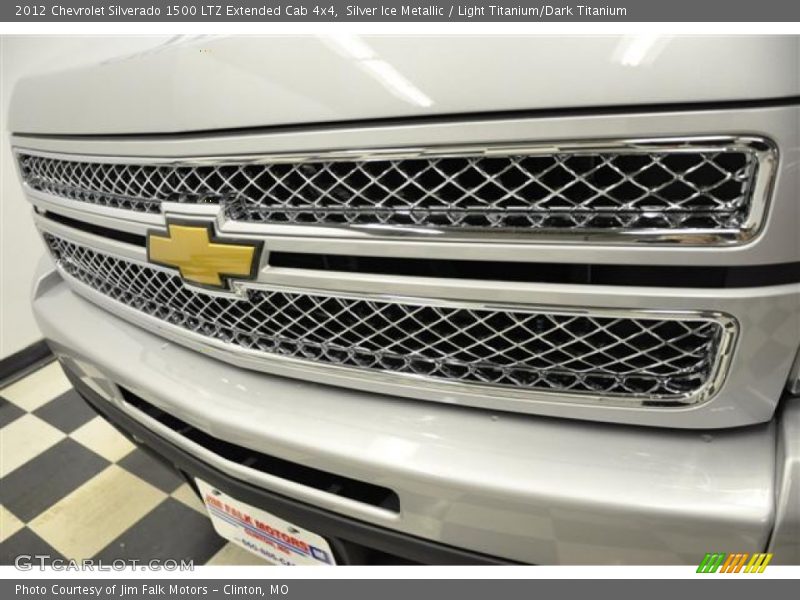 Silver Ice Metallic / Light Titanium/Dark Titanium 2012 Chevrolet Silverado 1500 LTZ Extended Cab 4x4
