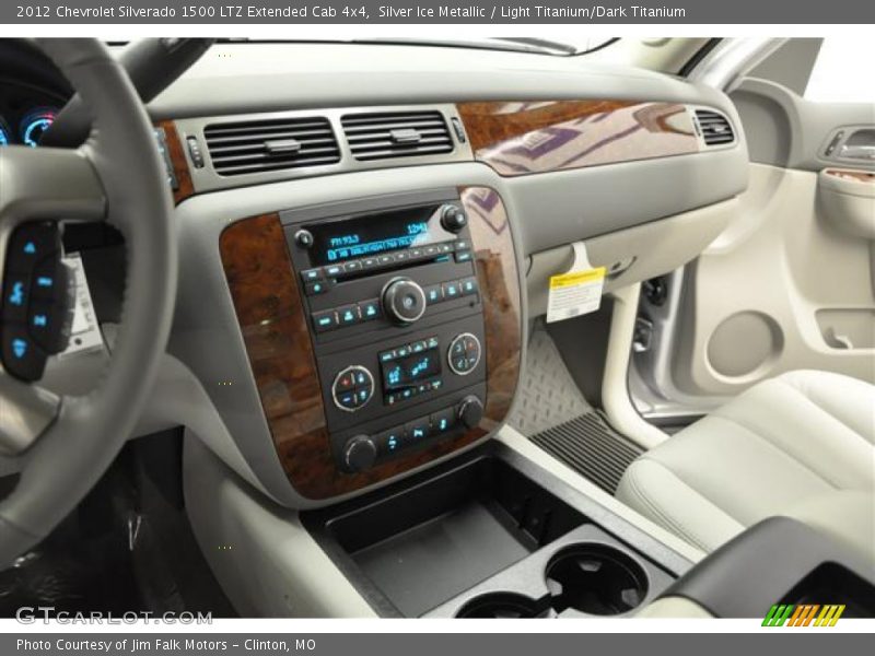 Silver Ice Metallic / Light Titanium/Dark Titanium 2012 Chevrolet Silverado 1500 LTZ Extended Cab 4x4