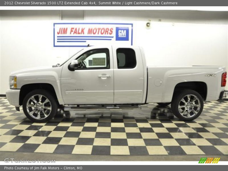 Summit White / Light Cashmere/Dark Cashmere 2012 Chevrolet Silverado 1500 LTZ Extended Cab 4x4