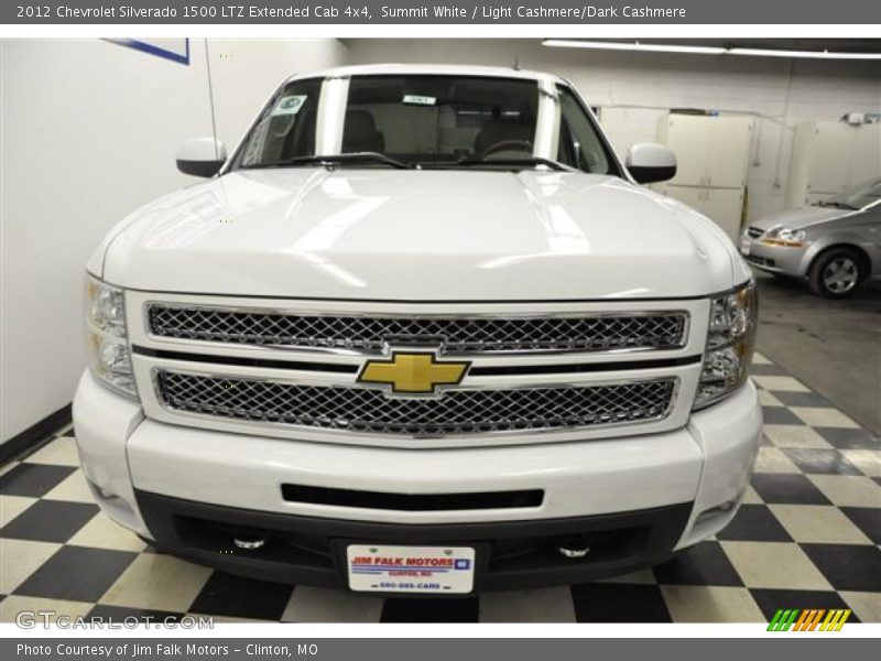 Summit White / Light Cashmere/Dark Cashmere 2012 Chevrolet Silverado 1500 LTZ Extended Cab 4x4