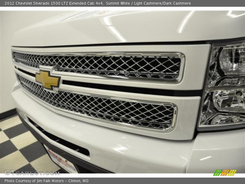 Summit White / Light Cashmere/Dark Cashmere 2012 Chevrolet Silverado 1500 LTZ Extended Cab 4x4