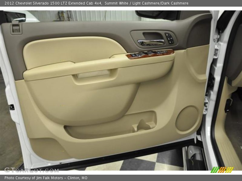 Summit White / Light Cashmere/Dark Cashmere 2012 Chevrolet Silverado 1500 LTZ Extended Cab 4x4
