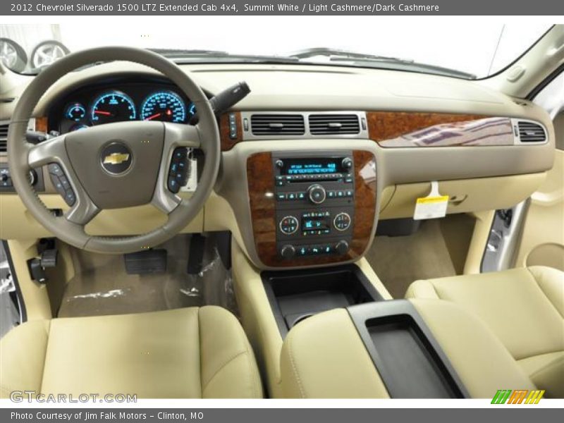 Summit White / Light Cashmere/Dark Cashmere 2012 Chevrolet Silverado 1500 LTZ Extended Cab 4x4