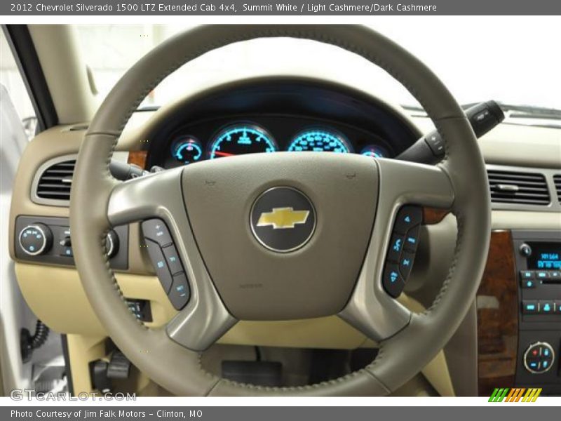 Summit White / Light Cashmere/Dark Cashmere 2012 Chevrolet Silverado 1500 LTZ Extended Cab 4x4
