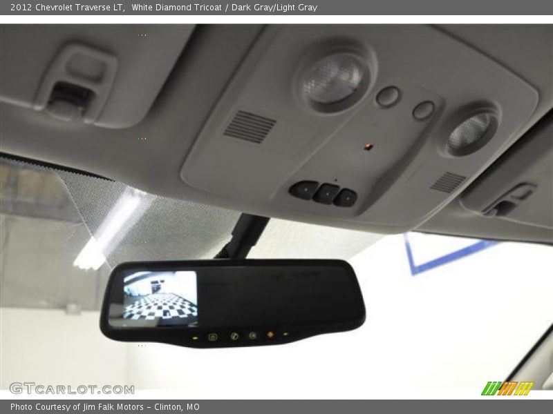 White Diamond Tricoat / Dark Gray/Light Gray 2012 Chevrolet Traverse LT