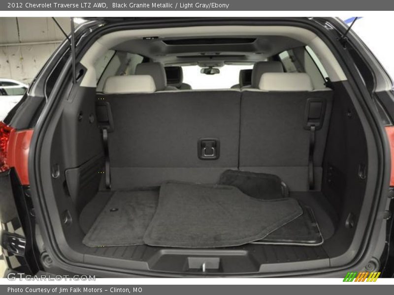 Black Granite Metallic / Light Gray/Ebony 2012 Chevrolet Traverse LTZ AWD