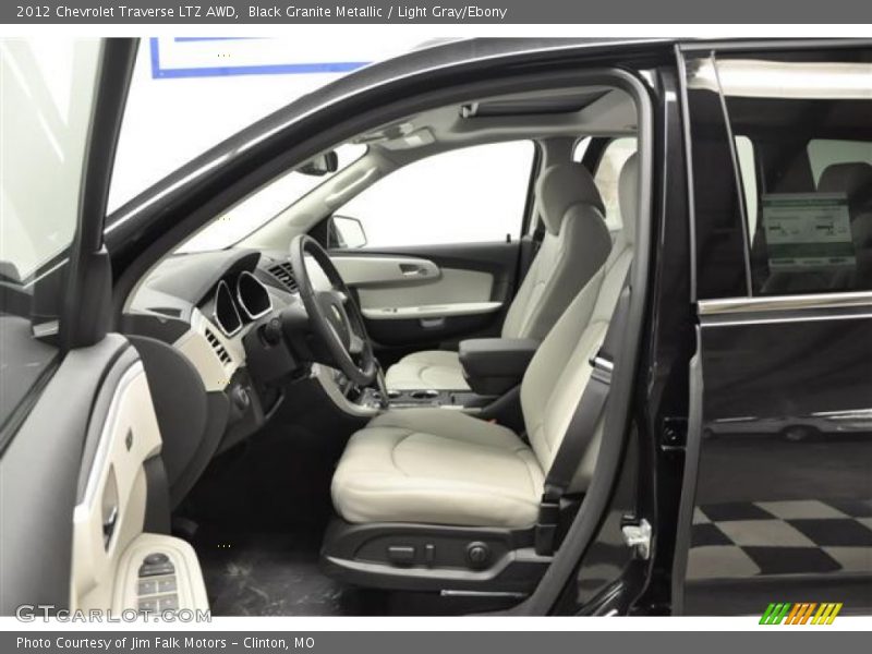 Black Granite Metallic / Light Gray/Ebony 2012 Chevrolet Traverse LTZ AWD