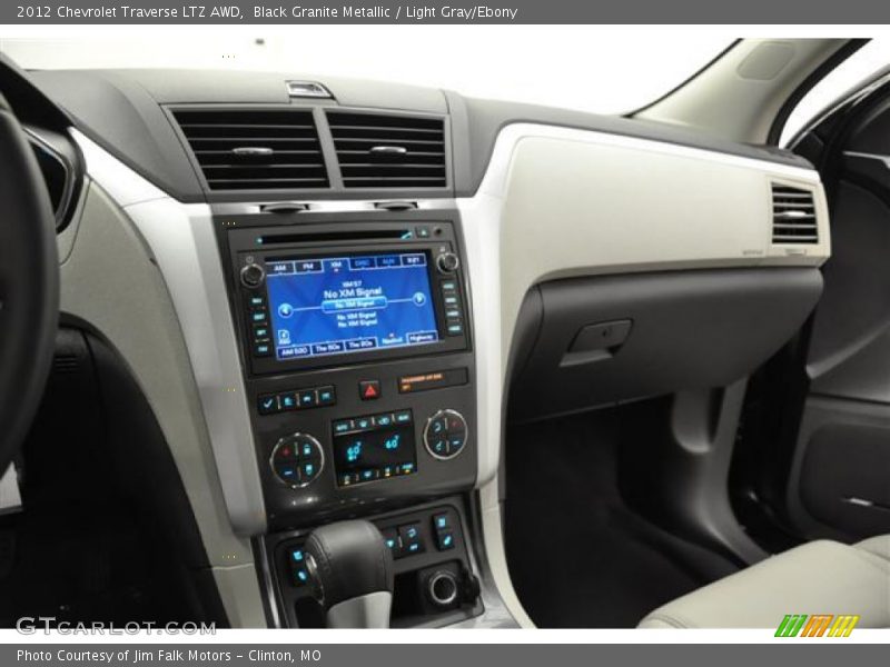 Black Granite Metallic / Light Gray/Ebony 2012 Chevrolet Traverse LTZ AWD