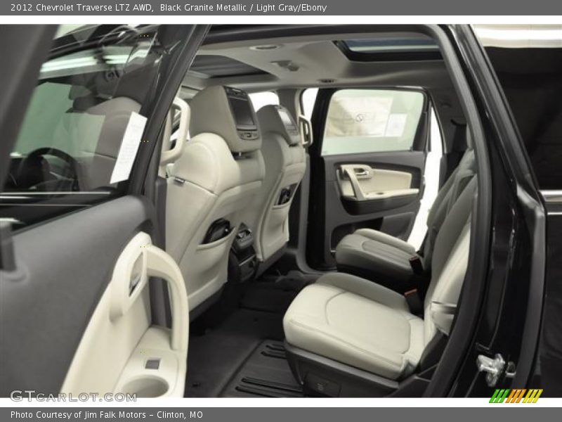 Black Granite Metallic / Light Gray/Ebony 2012 Chevrolet Traverse LTZ AWD