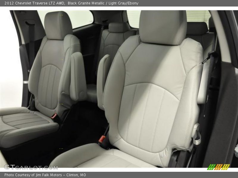 Black Granite Metallic / Light Gray/Ebony 2012 Chevrolet Traverse LTZ AWD