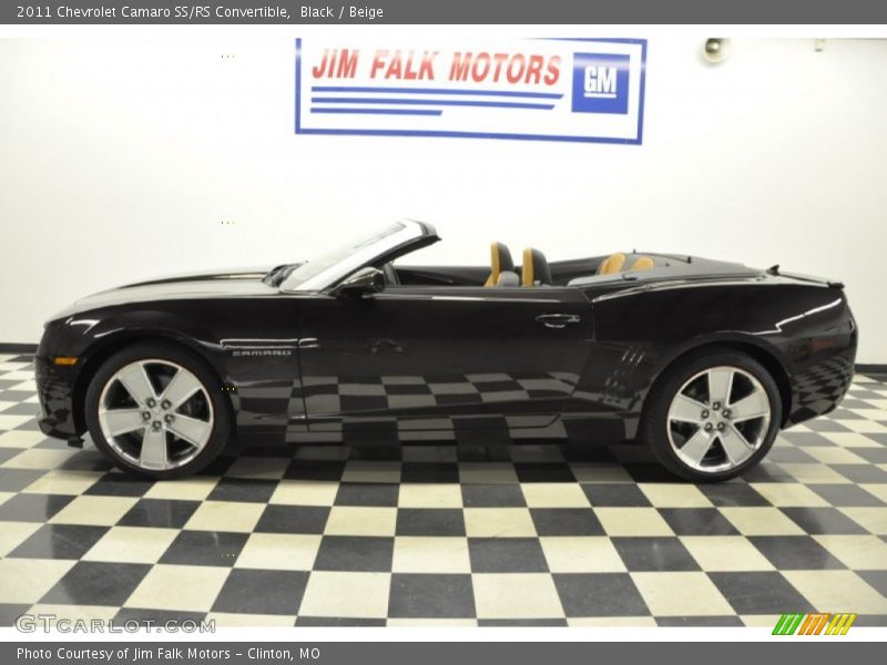 Black / Beige 2011 Chevrolet Camaro SS/RS Convertible