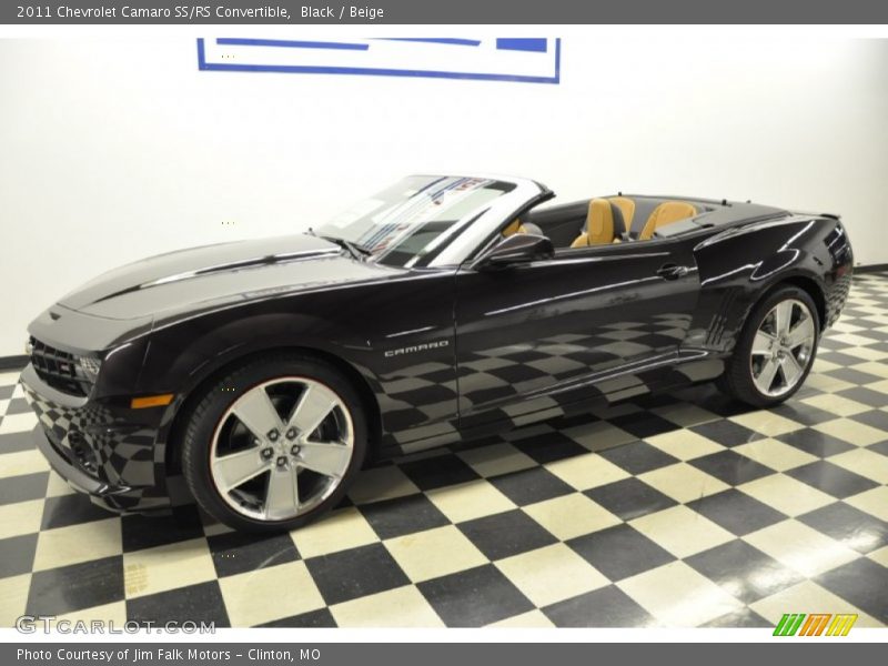 Black / Beige 2011 Chevrolet Camaro SS/RS Convertible