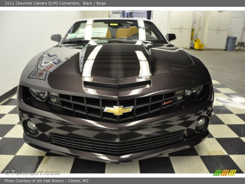 Black / Beige 2011 Chevrolet Camaro SS/RS Convertible