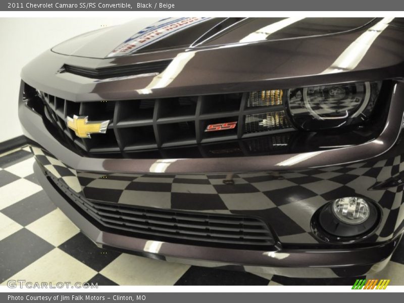 Black / Beige 2011 Chevrolet Camaro SS/RS Convertible