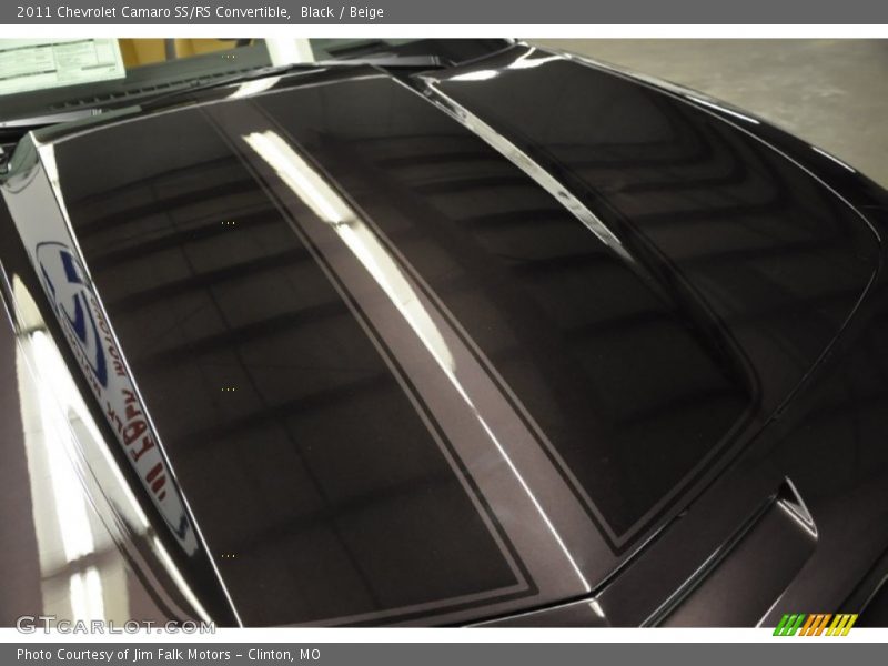 Black / Beige 2011 Chevrolet Camaro SS/RS Convertible