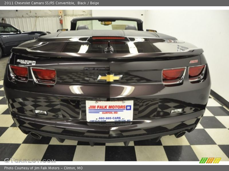 Black / Beige 2011 Chevrolet Camaro SS/RS Convertible