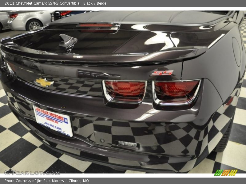 Black / Beige 2011 Chevrolet Camaro SS/RS Convertible