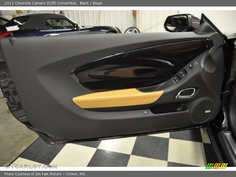 Black / Beige 2011 Chevrolet Camaro SS/RS Convertible