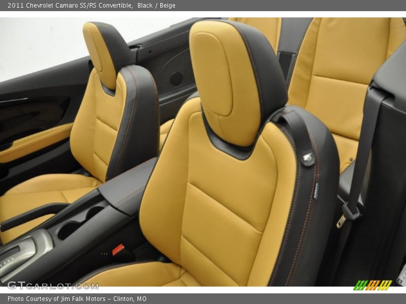 Black / Beige 2011 Chevrolet Camaro SS/RS Convertible