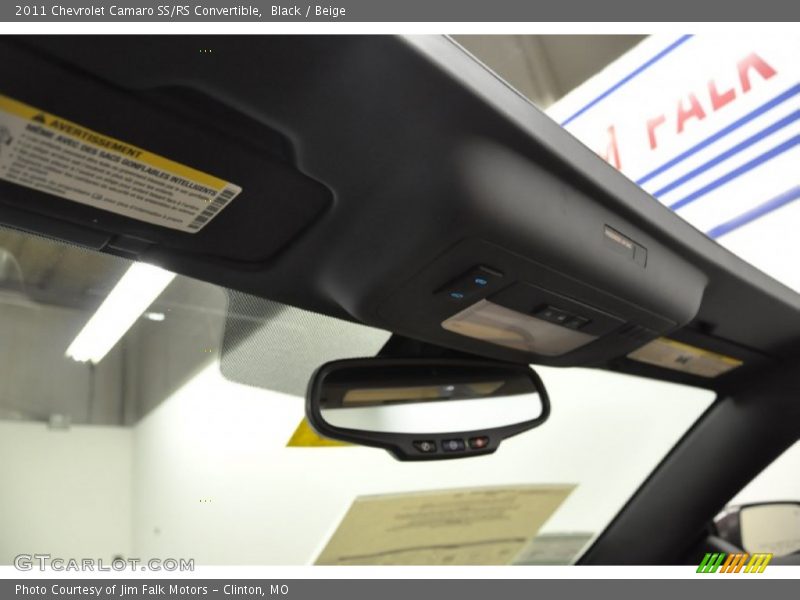 Black / Beige 2011 Chevrolet Camaro SS/RS Convertible