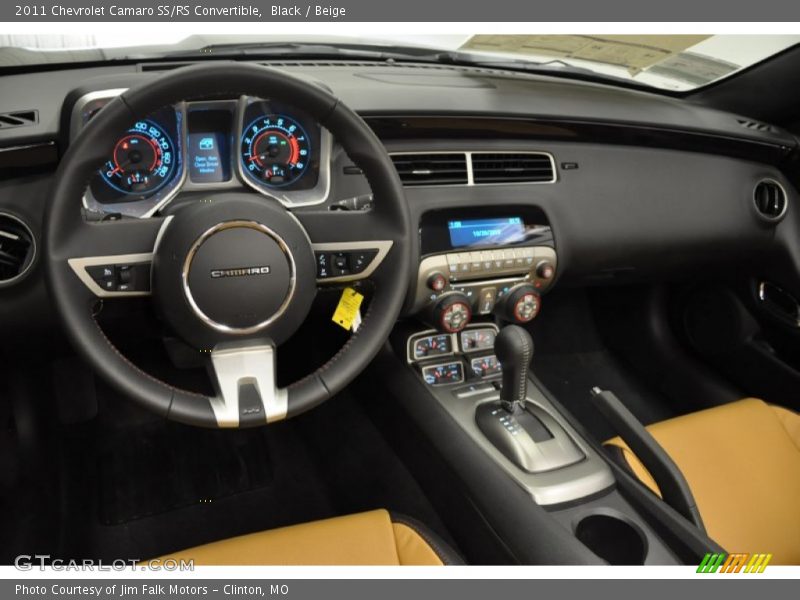 Black / Beige 2011 Chevrolet Camaro SS/RS Convertible